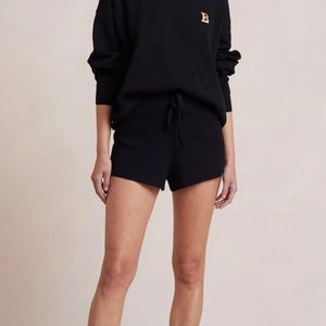 Bec & Bridge Tyler Knit Shorts - black, US 8, NEW